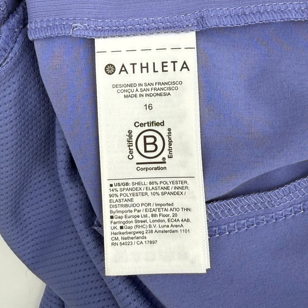 ATHLETA Brooklyn Skort SZ 16 Stretch Athleisure 657678 Everyday Sporty Lavender - Picture 13 of 16